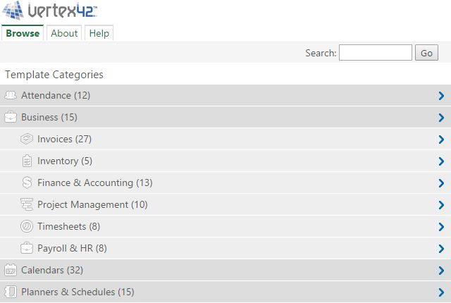 Vertex42-Excel-Templates Vertex42-Excel-Templates