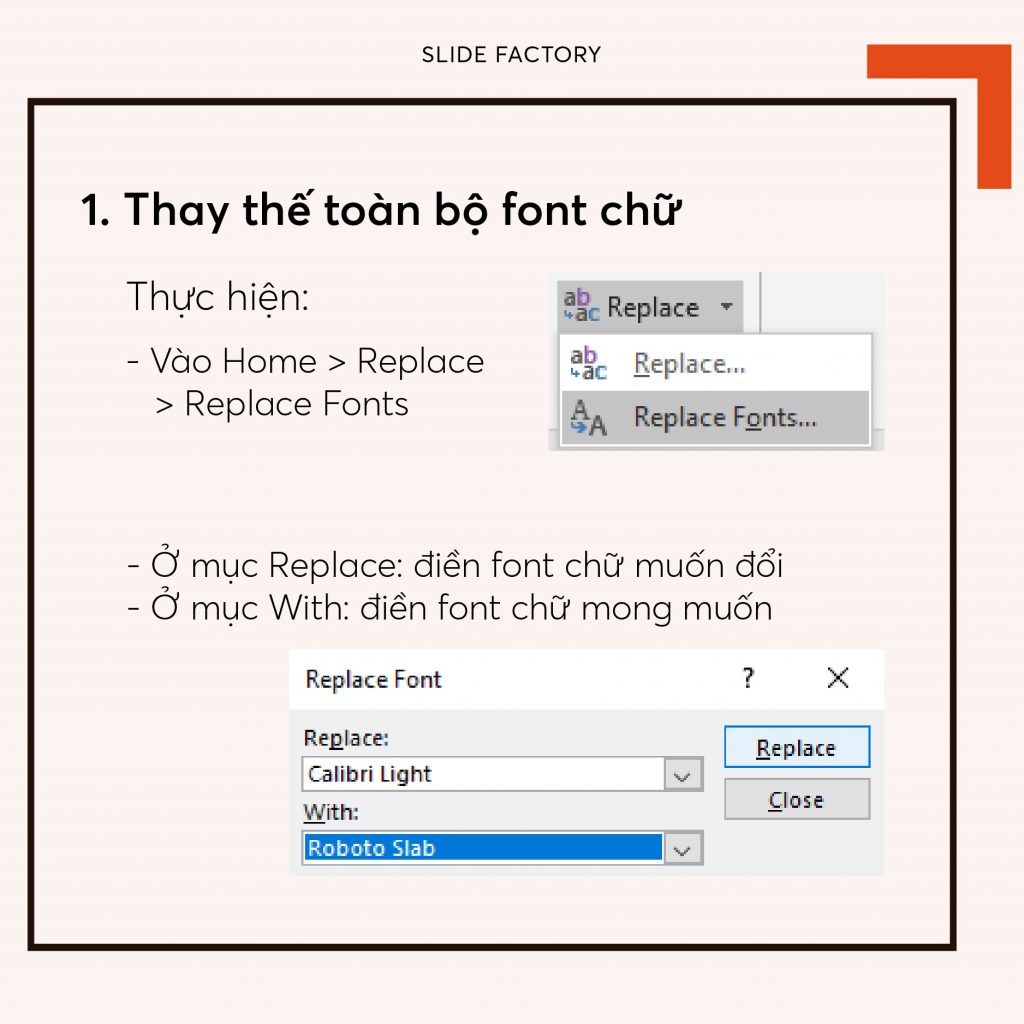 Cách khắc phục lỗi font chữ trong Powerpoint - Slidefactory